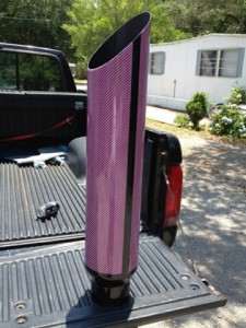 Pink Carbon Fiber Exhaust Stack