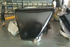 Honda 1974 CB 350 Side Cover (This Is The Finished Plug)